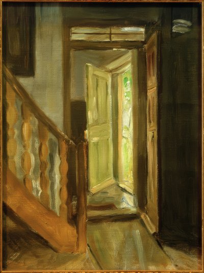 Interior of a Staircase by Fritz von Uhde